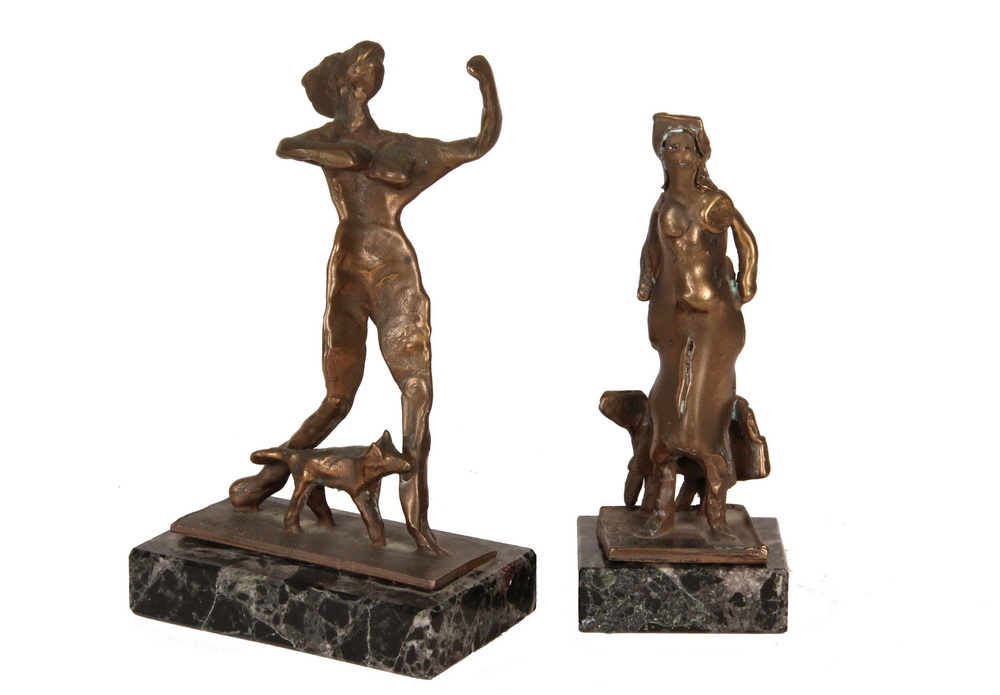 Appraisal: ABBOTT LAWRENCE PATTISON IL - - Small Figures of Women