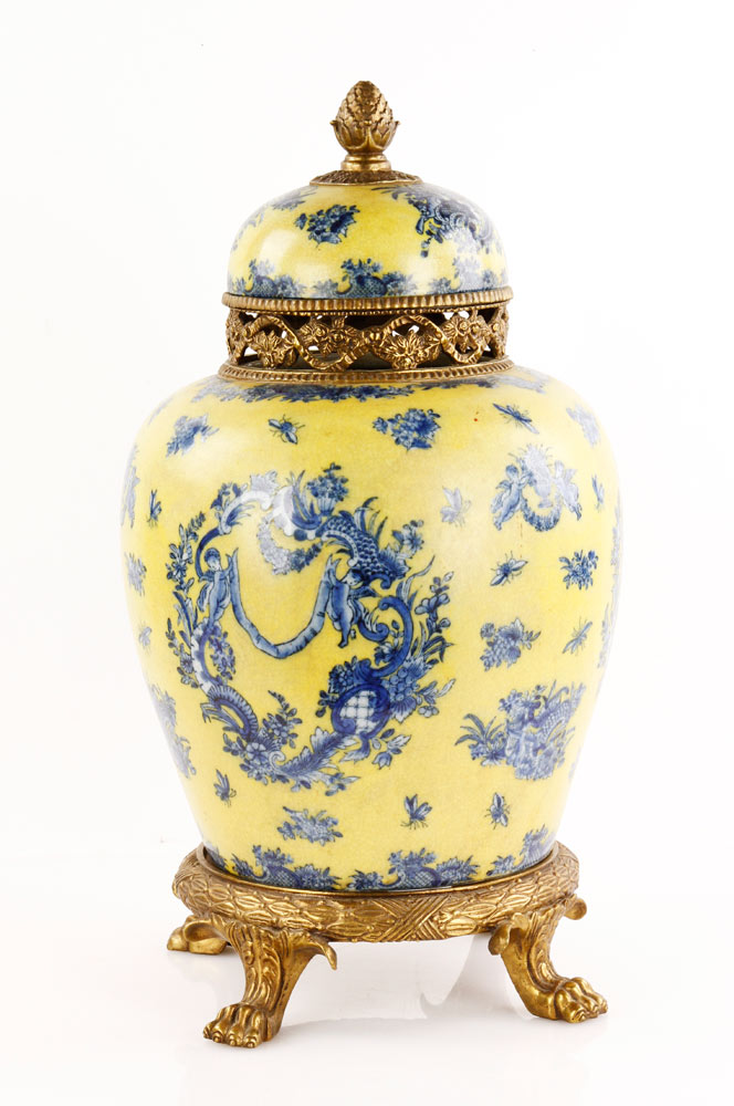 Appraisal: - th C French Style Ginger Jar th century French