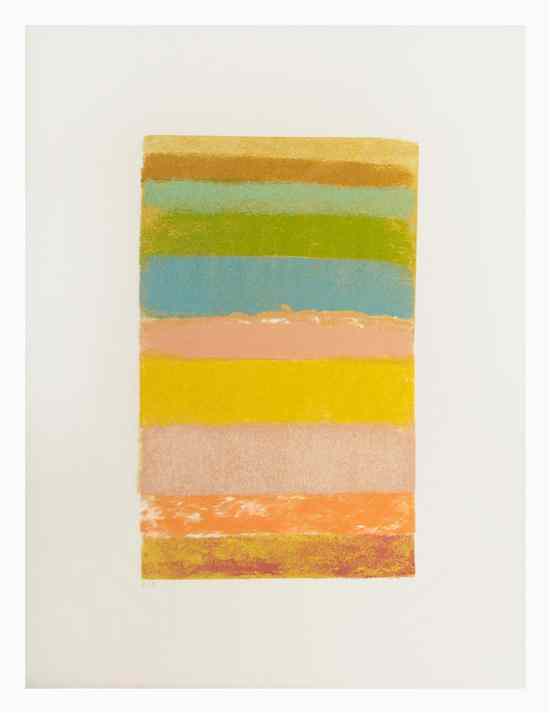 Appraisal: Larry Poons American b A Year color screenprint on felt