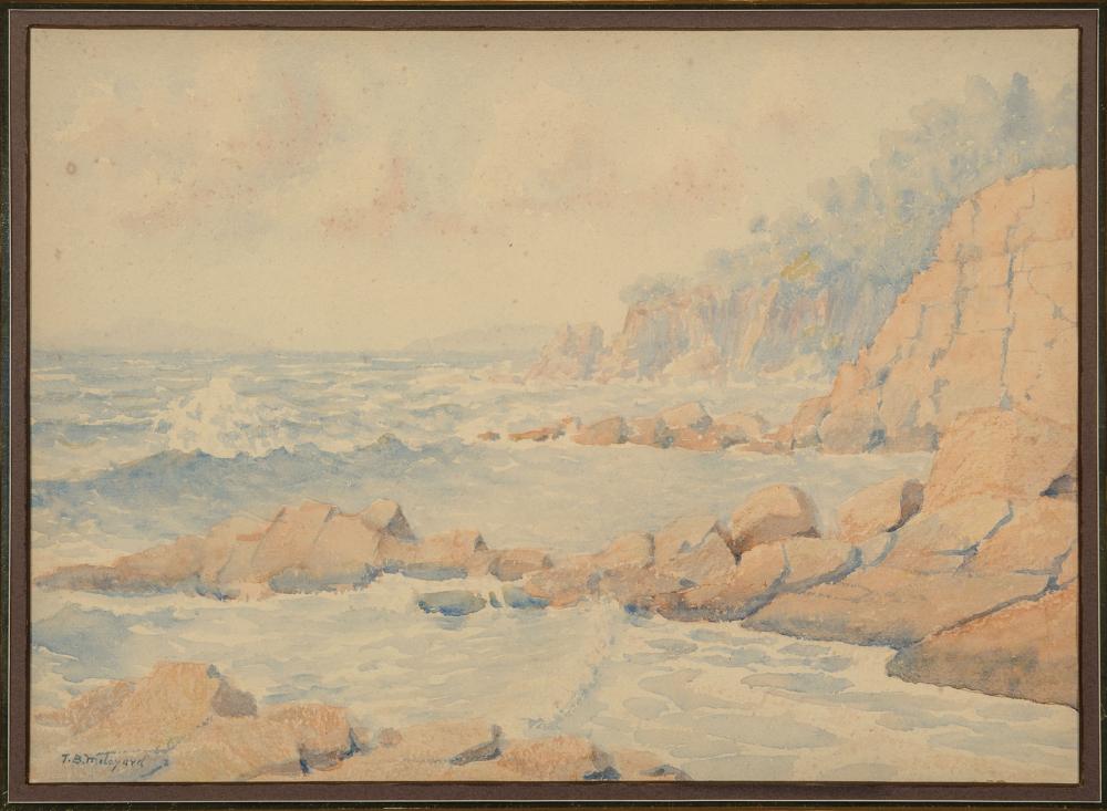 Appraisal: Thomas Buford Meteyard American Illinois - The Rocks Calavaire watercolor