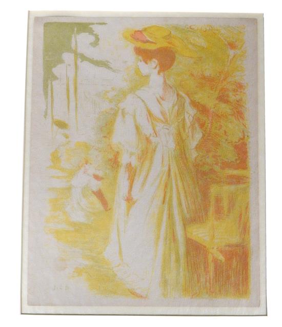 Appraisal: Jacques-Emile Blanche French - Poupenne Zelinska lithograph initialed on sleeve