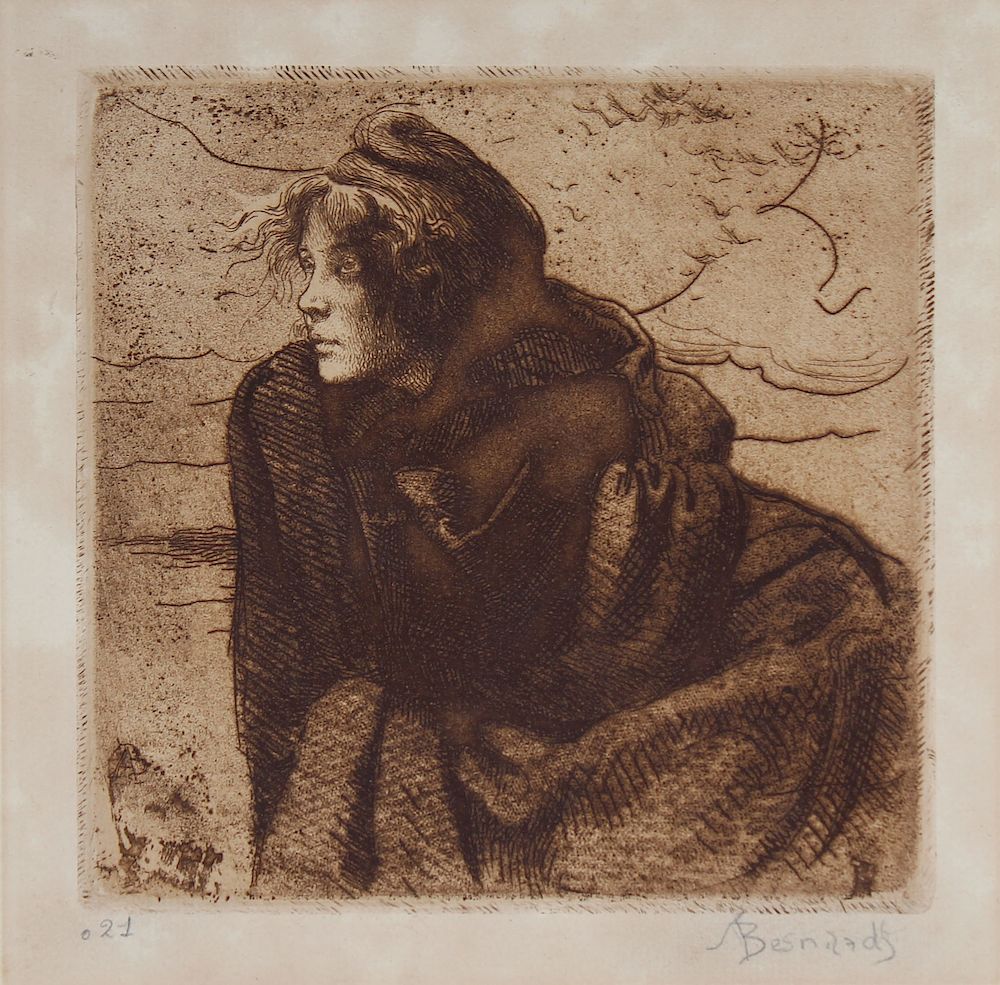 Appraisal: Albert Besnard France - Albert Besnard France - Etching of