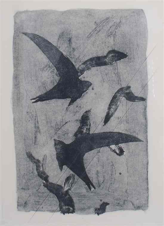 Appraisal: Georges Braque French - Birds in Flight etching from cancelled