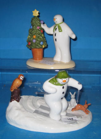 Appraisal: Coalport The Snowman Guild Exclusive Figures Off piste And Christmas