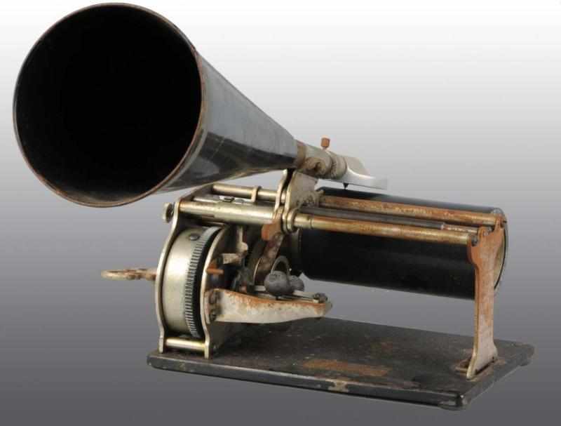 Appraisal: Small Early Gramophone with Tin Horn Description Appears complete but