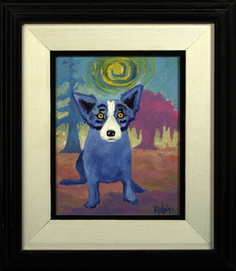 Appraisal: George Rodrigue American Louisiana b Beautiful Dog oil on linen