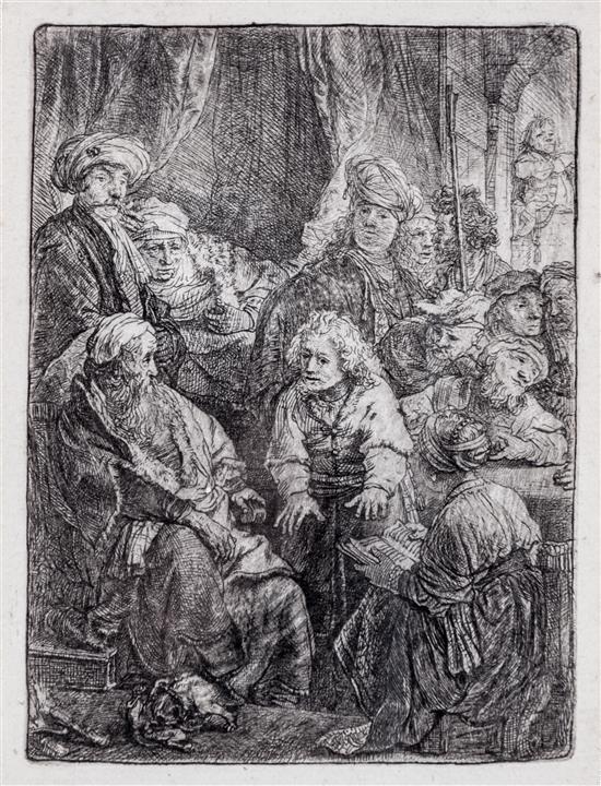 Appraisal: Sale Lot Rembrandt van Rijn Dutch - Joseph Telling His