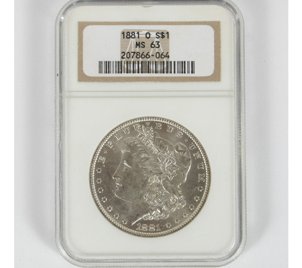 Appraisal: -O Morgan Dollar NGC MS Silver Coin