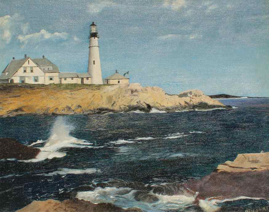 Appraisal: EGERT Ray American th C ''The Light on Portland Head''