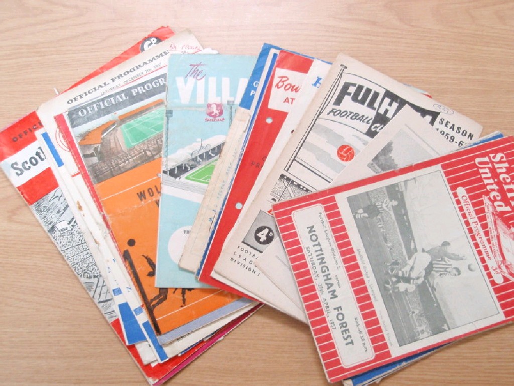 Appraisal: Assorted 's football programmes