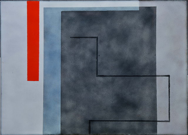 Appraisal: Ann Robin Banks British - Wall panel grey white and