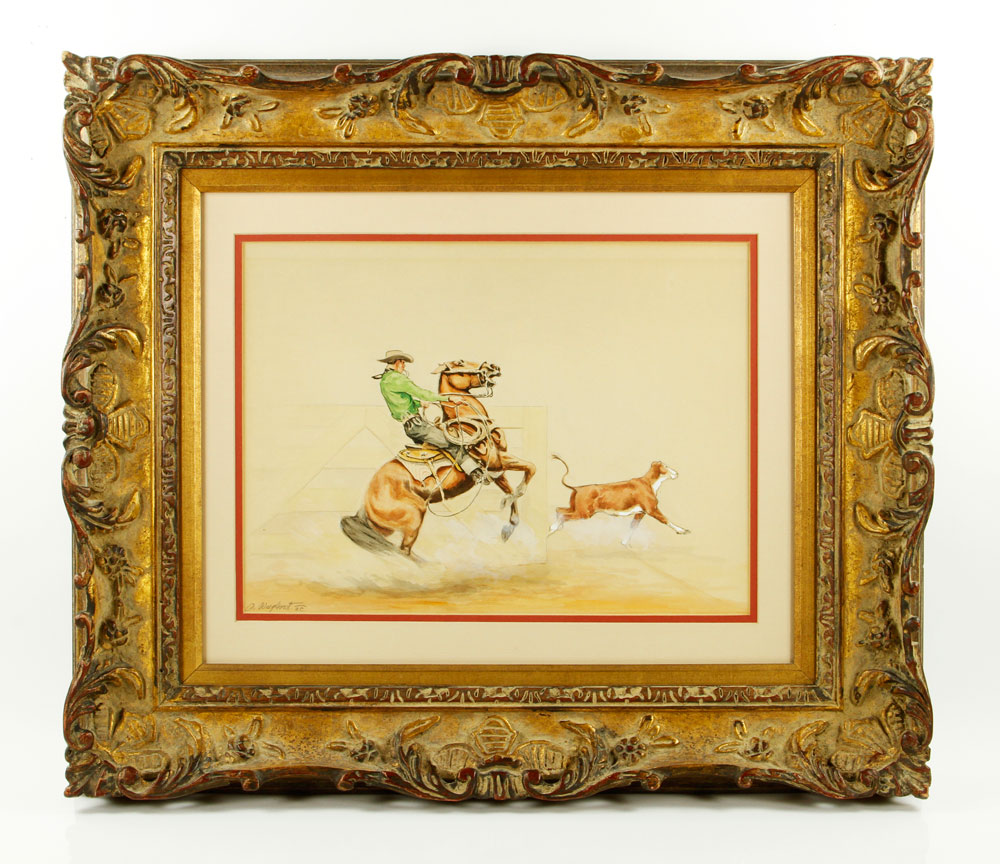 Appraisal: - Wieghorst Cowboy and Horse W C Olaf Wieghorst Danish-American