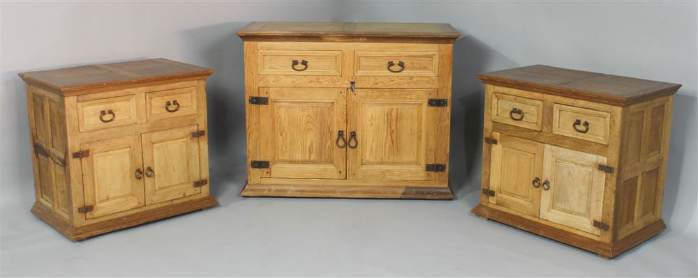 Appraisal: SET OF MEXICAN RUSTIC PINE CABINETS INCLUDING A PAIR OF