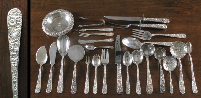 Appraisal: S KIRK SON STERLING FLATWARE SET AND CHEST pieces The