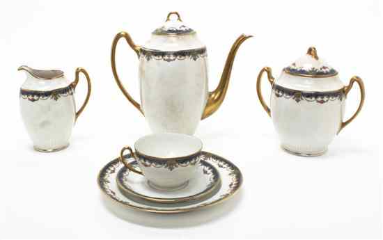 Appraisal: A Limoges Partial Porcelain Dessert Service for Twelve having a