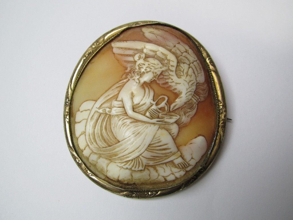 Appraisal: Victorian cameo brooch in pinchbeck mount