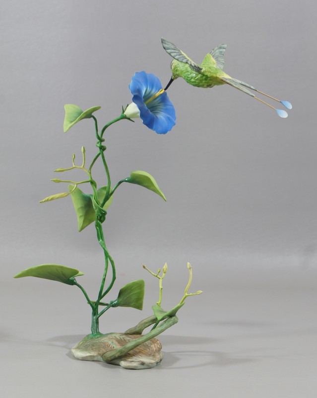 Appraisal: Edward Marshall Boehm Morning Glory Hummingbird figure artist signed ltd