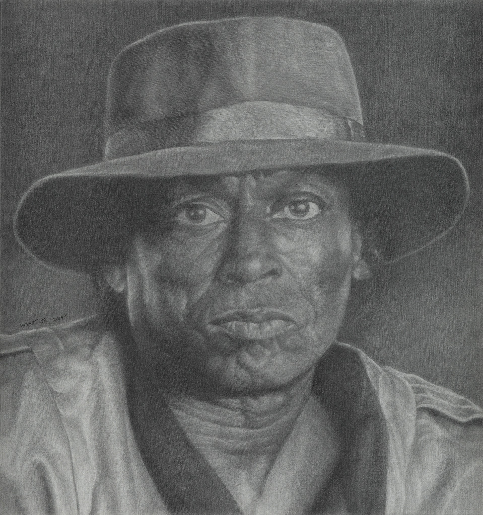 Appraisal: RICHARD WYATT JR - Miles Davis Pencil on wove paper