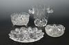 Appraisal: CUT GLASS LOT - Four piece lot of cut glass