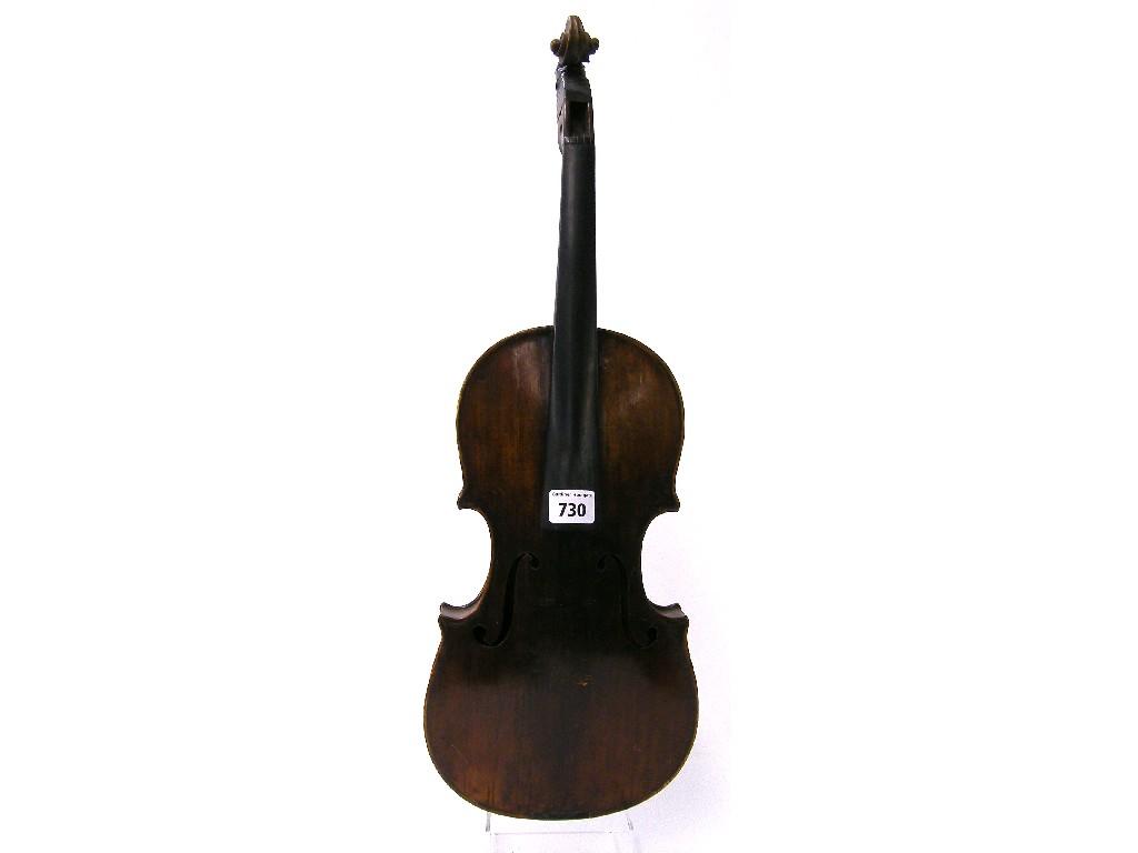 Appraisal: Late th century violin labelled Nicolos Medard Paris cm