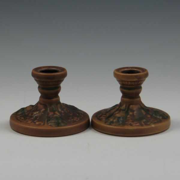 Appraisal: Roseville Florentine Candleholders both unmarked both in mint condition ''h