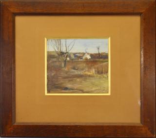 Appraisal: Louis Hawkins Louis Weldon Hawkins - Watercolor of a countryside