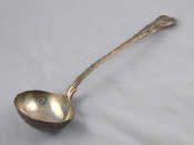 Appraisal: A Victorian silver King's pattern soup ladle Hunt and Roskell