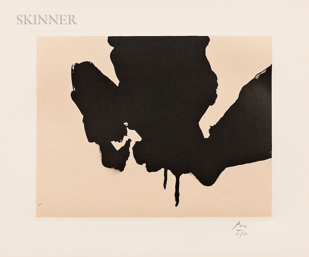 Appraisal: Robert Motherwell American - Untitled Robert Motherwell American - Untitled