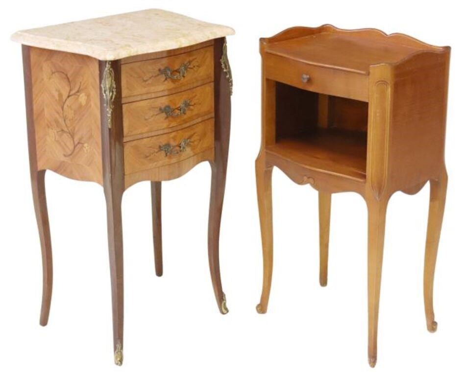 Appraisal: FRENCH LOUIS XV STYLE NIGHTSTANDS lot of French Louis XV