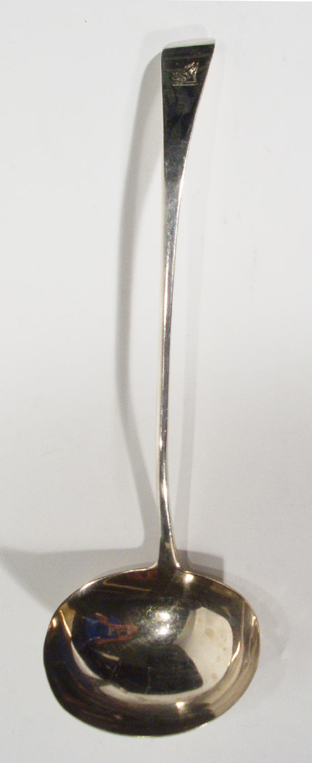 Appraisal: Victorian silver sauce ladle London