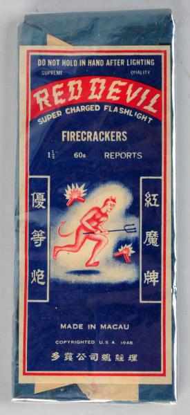 Appraisal: Red Devil -Pack - Firecrackers Class Blue wrap and rear