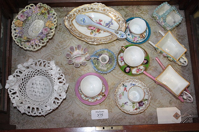 Appraisal: A COLLECTION OF SMALL PORCELAIN PIECES including an Hammersley Co