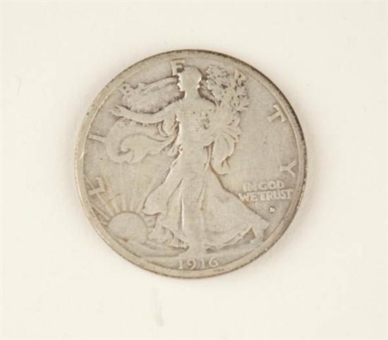 Appraisal: -D Obverse Walking Liberty Half Dollar