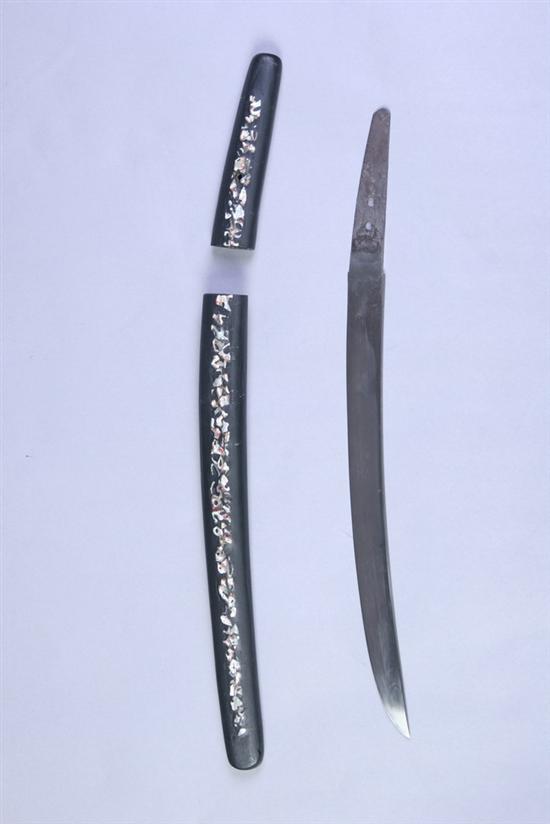 Appraisal: JAPANESE SHORT SWORD WAKIZASHI Shinto sword period th century Shirasaya