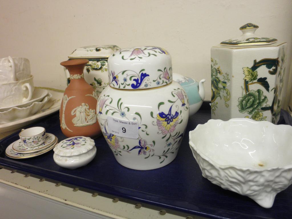 Appraisal: A Coalport Pageant pattern ginger jar and cover a similar