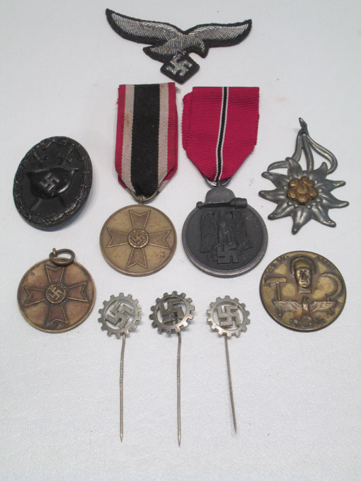 Appraisal: TEN PIECES OF GERMAN WORLD WAR TWO MEMORABILIA including three