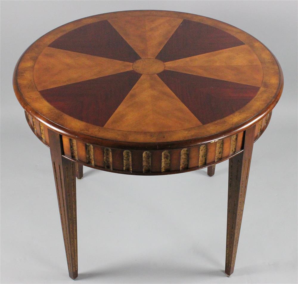 Appraisal: DREXEL HERITAGE REGENCY STYLE ROUND SIDE TABLE having a round