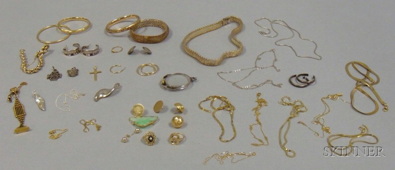 Appraisal: Small Group of Gold and Silver Jewelry and Other Items