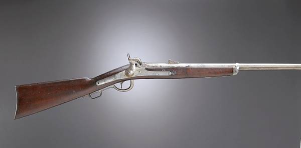 Appraisal: A scarce early production Gibbs Patent breechloading percussion carbine Not