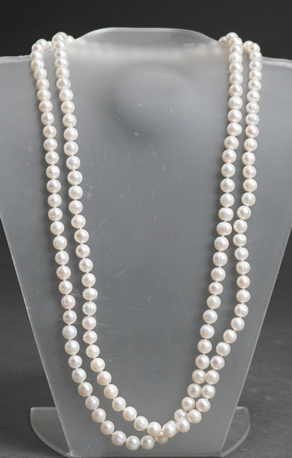 Appraisal: -Karat Yellow-Gold and Baroque Freshwater Pearl Necklace Pearls measuring approx