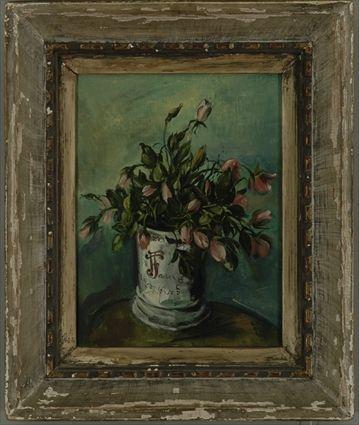 Appraisal: Frederick Taubes Wild Roses Oil on Canvas