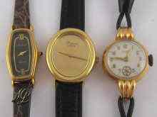 Appraisal: An ct gold ladys wrist watch by Choppard C manual