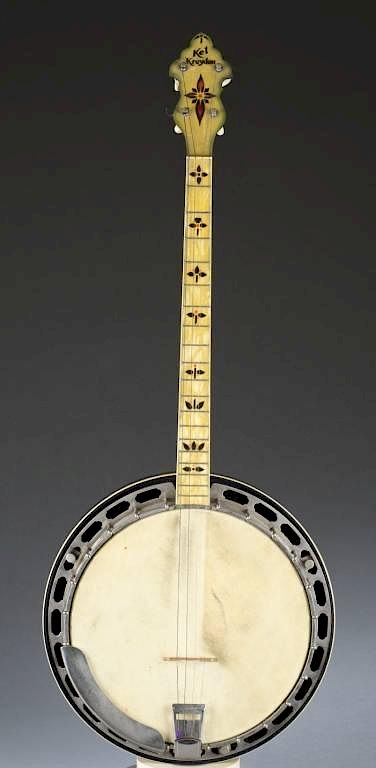 Appraisal: Gibson Kel Kroyden banjo w case Gibson Kel Kroyden banjo