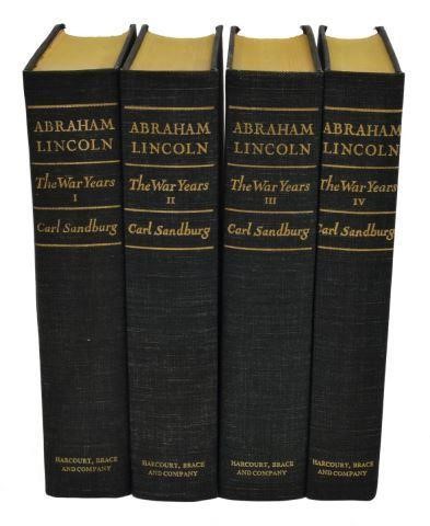 Appraisal: Volumes Books Abraham Lincoln The War Years Carl Sandburg Harcout