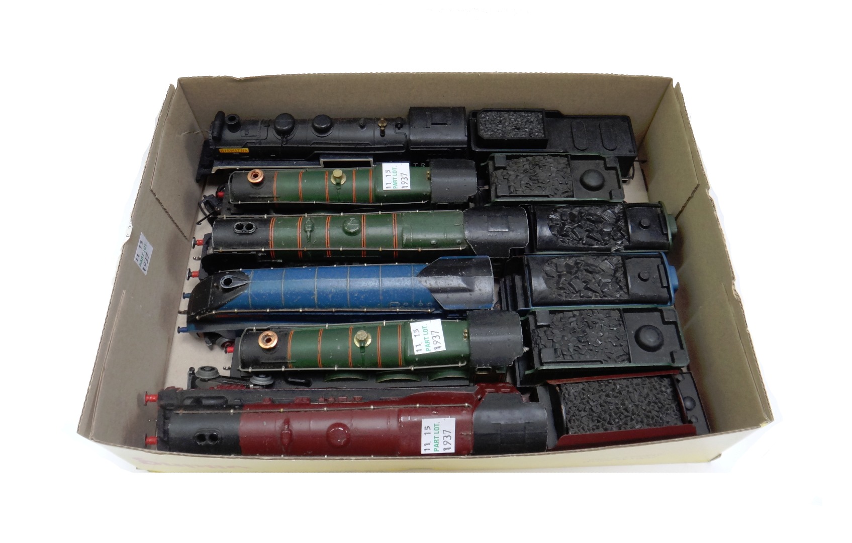 Appraisal: Six Hornby OO gauge locomotives and tenders 'Hiawatha' 'Ludlow Castle'