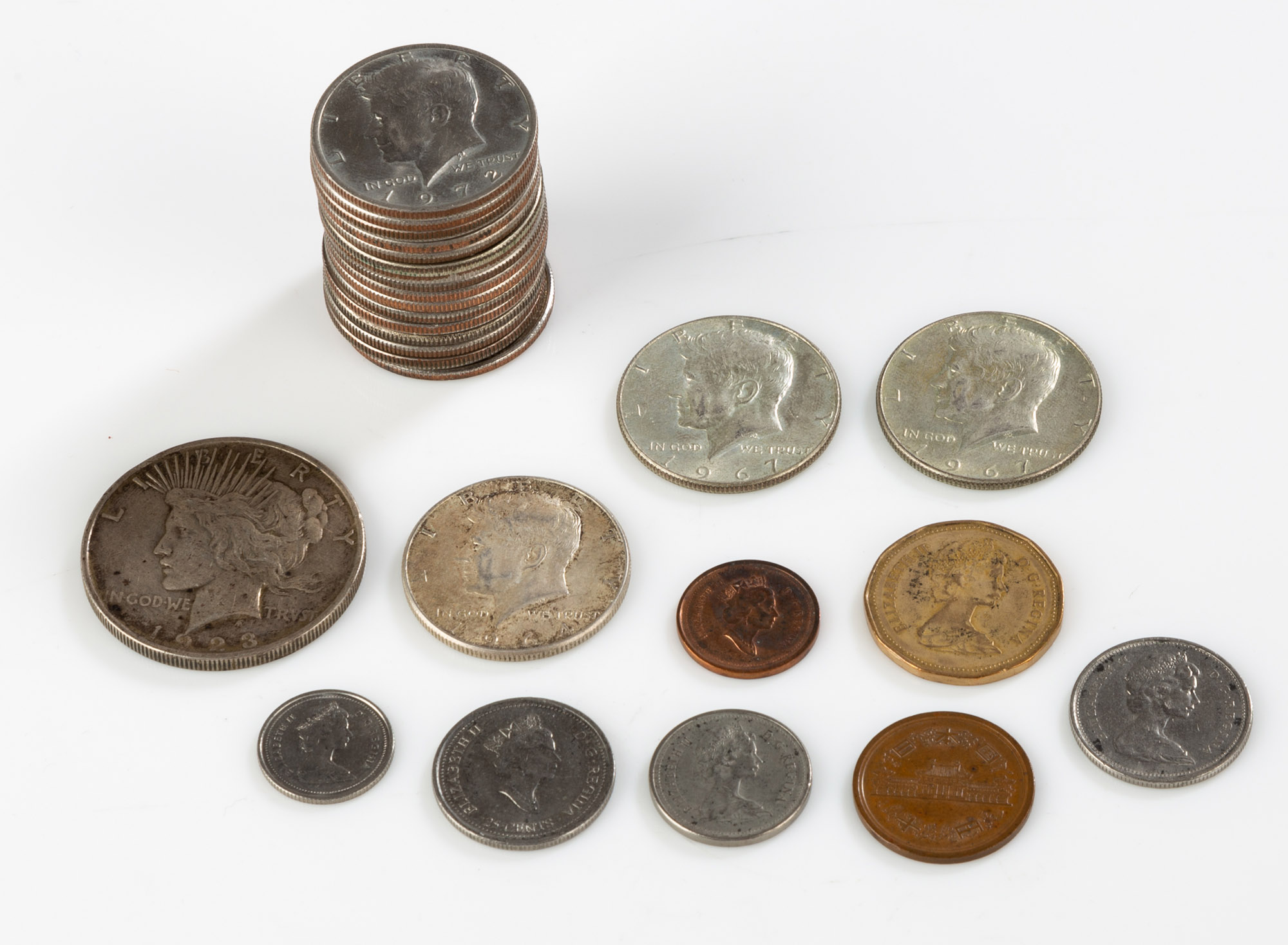 Appraisal: GROUP OF CONTINENTAL COINS including Silver dollars