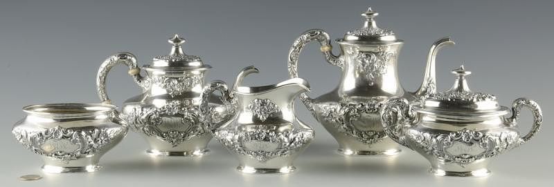 Appraisal: Gorham Buttercup pc Sterling Tea Service Gorham Manufacturing Company Buttercup