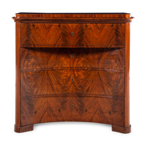 Appraisal: A Northern European Mahogany Commode Possibly Danish Circa Height x