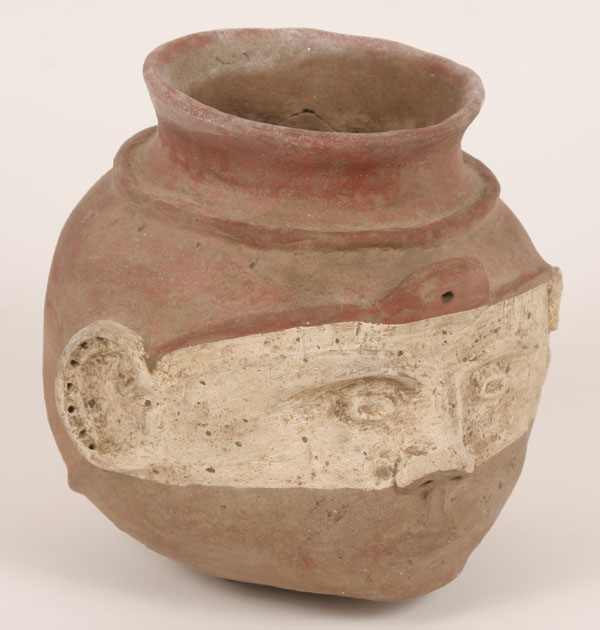 Appraisal: Tom Richardson copy of Mississippian effigy head pot H Good