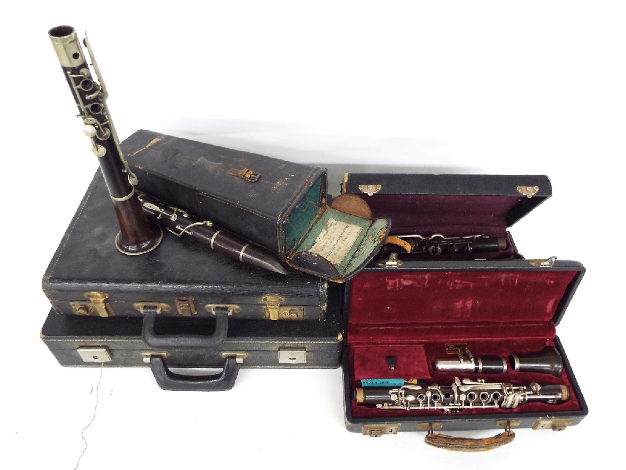 Appraisal: Four old clarinets in need of attention including Boosey Hawkes